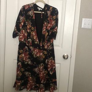 Floral Wrap Dress